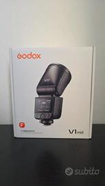 Flash Godox V1 mid F (per Fujifilm) - Come nuovo
