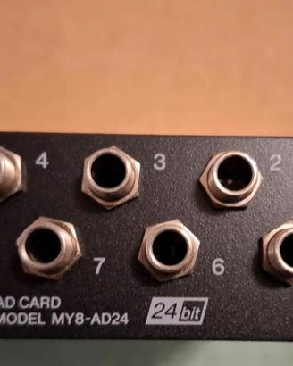 Yamaha scheda MY 08 AD24 8 INGRESSI + 4 Monitor