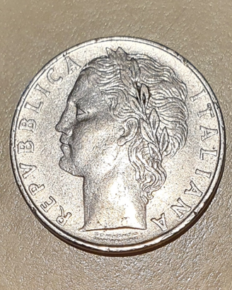 Moneta Lire 100 Minerva 1960