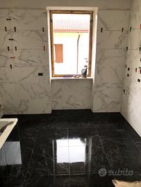 Posatore piastrella/ PVC e pittore