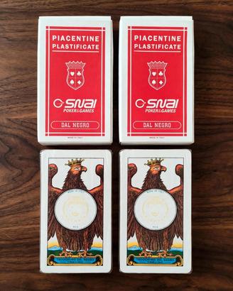 2 Mazzi Carte Piacentine Dal Negro - Nuove Sigilla
