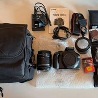 Canon EOS 1100D + obiettivo 18-55 + accessori