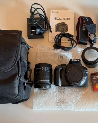 Canon EOS 1100D + obiettivo 18-55 + accessori
