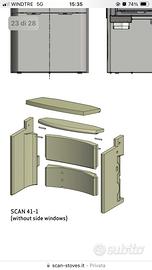 Piastre refrattarie per Stufa Jotul Scan 41-1