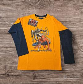 Maglia Bambino TG8 Spiderman Nuovo