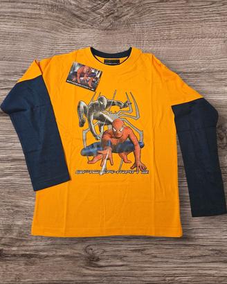 Maglia Bambino TG8 Spiderman Nuovo