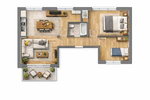 Trilocale no spese condominiali - Porta Nuova