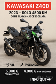 Kawasaki z400 abs 2023 - solo 4500 km - come nuova