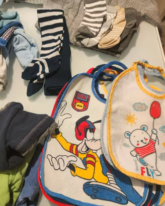 Lotto abbigliamento vestiti bambino 6-9 mesi 68cm