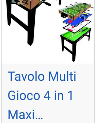Tavolo multi gioco 4 in 1