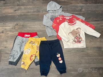 Tute complete felpa pantalone neonato