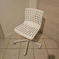 Sedia da lavoro IKEA SKOLBERG / SPORREN - bianca