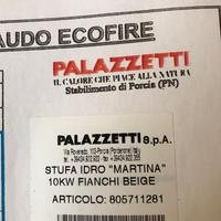 Stufa a pellet idro 10 kw palazzetti