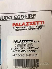 Stufa a pellet idro 10 kw palazzetti