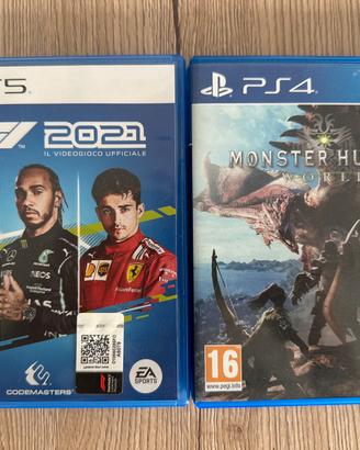 Monster hunter world e F1 2021