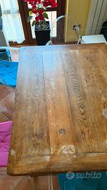 Tavolo anno 1900 in legno massello allungabile