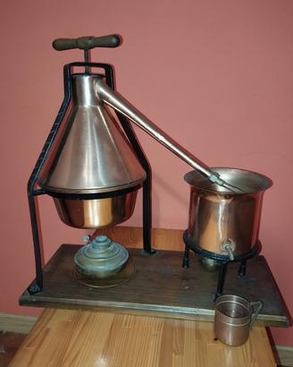 Alambicco/distillatore in rame