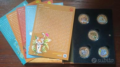 Serie completa animali via estinzione euro Italia