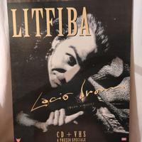Litfiba lacio drom cartonato promozionale