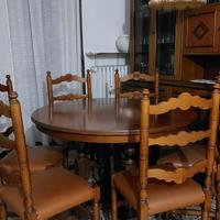 Tavolo rotondo allungabile con 6 sedie 