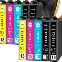 12 CARTUCCE per STAMPANTI EPSON COMPATIBILI