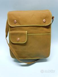 Borsa militare anni 70 con tracolla stoffa verde