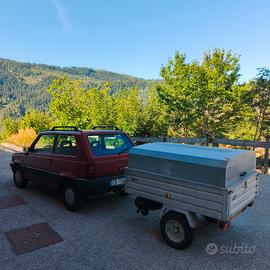 Fiat Panda con gancio traino e appendice 