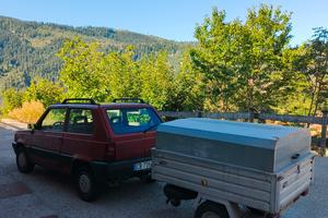 Fiat Panda con gancio traino e appendice 