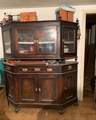 credenza scantonata veneta primi '900