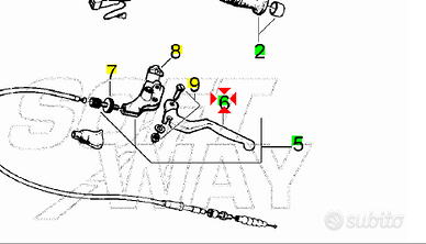 Leva frizione Aprilia Classic 50 AP8218076