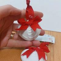 2 decorazioni in ceramica Thun