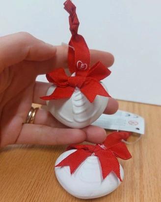 2 decorazioni in ceramica Thun