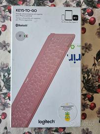 Logitech Keys-To-Go Rosa – Tastiera Bluetooth ultr