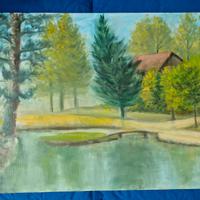 QUADRO SU TELA DIPINTO A MANO