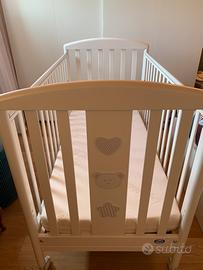 Lettino pali fasciatoio e materasso