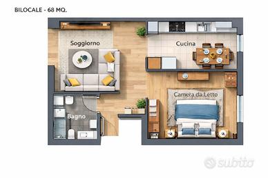 Ampio bilocale con giardino condominiale-ARGONNE