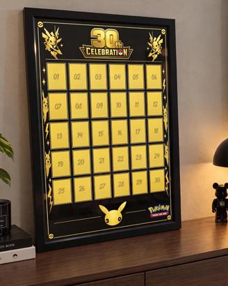 Pokemon 30th celebration quadro 50x70 gold