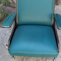 Poltroncine reclinabili stile marco zanuso + tavol