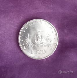 500 lire argento Caravelle