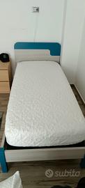 letto singolo con materasso 