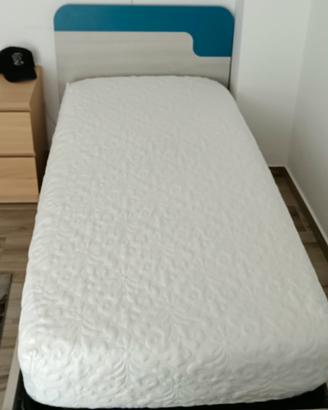 letto singolo con materasso 