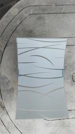 aplick in vetro lavorato cm 35*22*8