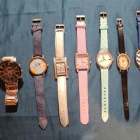 Lotto 8 orologi da polso uomo donna Curren vintage