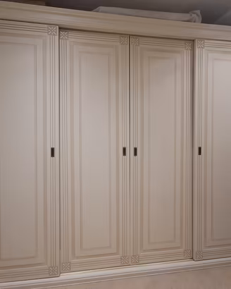 Armadio camera da letto classico bianco panna