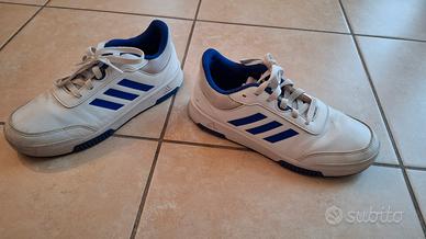Scarpe Adidas Taglia 38 2/3 bianche e blu