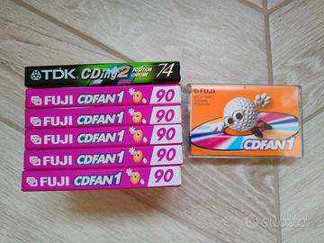 Lotto 6 Audiocassette nuove sigillate FUJI - TDK