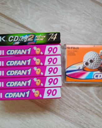 Lotto 6 Audiocassette nuove sigillate FUJI - TDK