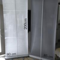 Coppia porta Banner in alluminio "pari al nuovo"