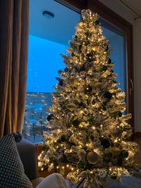 Albero di Natale innevato 180 cm Val d'Isere