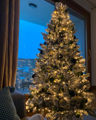 Albero di Natale innevato 180 cm Val d'Isere